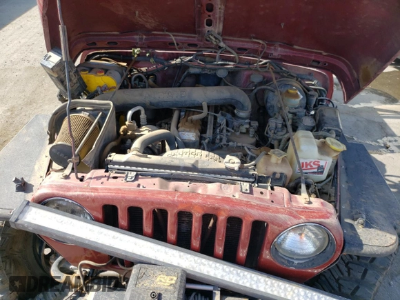 1999 Jeep Wrangler Sport with VIN 1J4FY19S5XP493117, listed as a Copart auction lot 57490792 with Not provided miles and Salvage title. Bid and sale history available at DreamBid. Image 7.