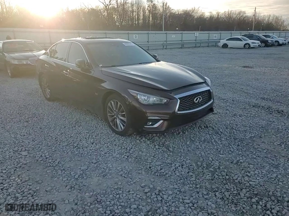2020 Infiniti Q50 3.0t LUXE with VIN JN1EV7AR4LM251228, listed as a Copart auction lot 44682645 with 84,690 mi miles and Salvage Title. Bid and sale history available at carsss.com. Image 11.