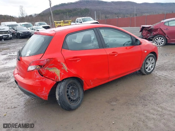 2013 Mazda Mazda2 Sport with VIN JM1DE1KZ2D0159998, listed as a IAAI auction lot 41659276 with 56,579 mi miles. Bid and sale history available at carsss.com. Image 4.