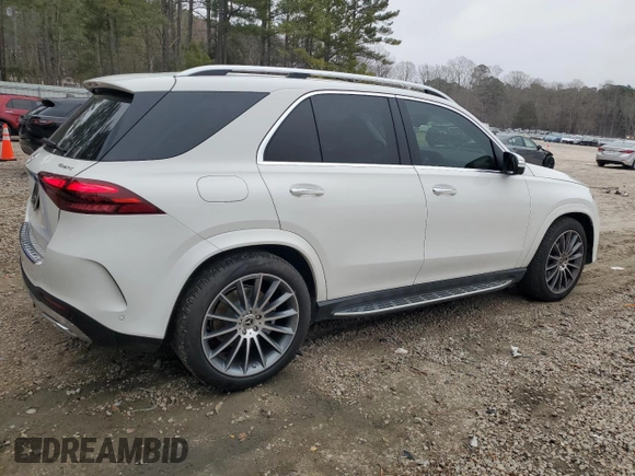 2024 Mercedes-Benz GLE 450 with VIN 4JGFB5KB7RB098389, listed as a Copart auction lot 45566685 with 18,283 mi miles and Salvage title. Bid and sale history available at DreamBid. Image 3.