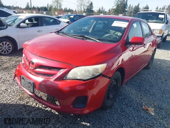 2011 Toyota Corolla L with VIN 2T1BU4EE2BC634962, listed as a IAAI auction lot 41966964 with 165,115 mi miles. Bid and sale history available at carsss.com. Image 18.