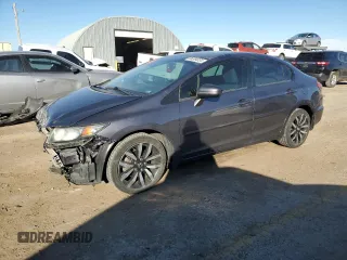 2014 Honda Civic Sedan EX-L with VIN 19XFB2F9XEE034502, listed as a Copart auction lot 86384034 with 109,880 mi miles and Salvage Title. Bid and sale history available at carsss.com. Image 1.
