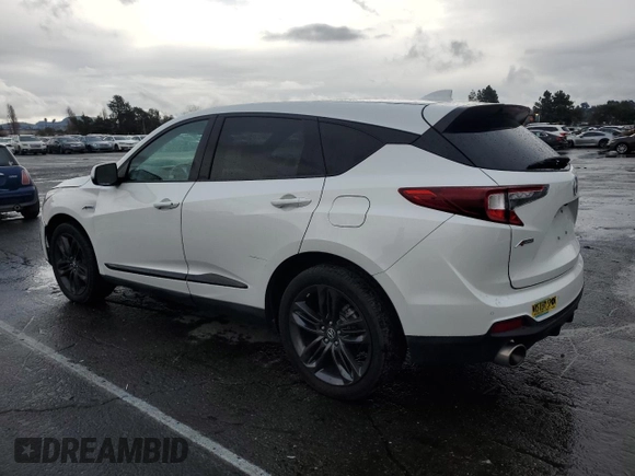 2021 Acura RDX w/A-Spec Package with VIN 5J8TC2H60ML010963, listed as a Copart auction lot 44307295 with 45,596 mi miles and Salvage Title. Bid and sale history available at carsss.com. Image 2.