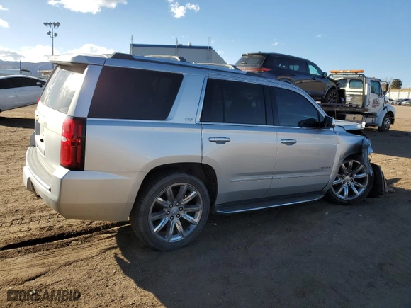 2016 Chevrolet Tahoe LTZ with VIN 1GNSKCKC5GR406056, listed as a Copart auction lot 48357515 with 0 mi miles and Salvage Title. Bid and sale history available at carsss.com. Image 3.