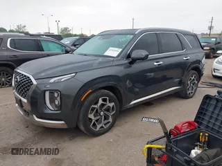 2022 Hyundai Palisade Calligraphy z VIN KM8R74HE1NU401191, wystawiony jako IAAI lot #41914554 z przebiegiem 64 205 mil mil oraz . Historia ofert i sprzedaży dostępna na DreamBid. Obrazek 18.