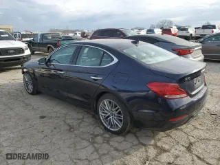 2020 Genesis G70 2.0T with VIN KMTG34LA1LU059770, listed as a Copart auction lot 47201445 with 74,408 mi miles and Salvage Title. Bid and sale history available at carsss.com. Image 2.