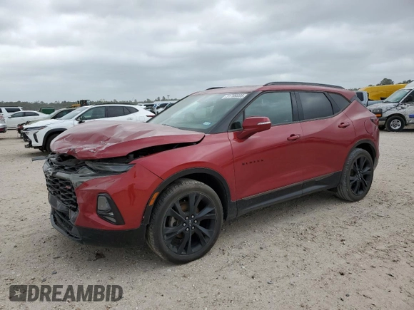 2019 Chevrolet Blazer RS z VIN 3GNKBERS5KS681604, wystawiony jako Copart lot #51706685 z przebiegiem 110 570 mil mil oraz Szkoda całkowita • Salvage title. Historia ofert i sprzedaży dostępna na DreamBid. Obrazek 1.