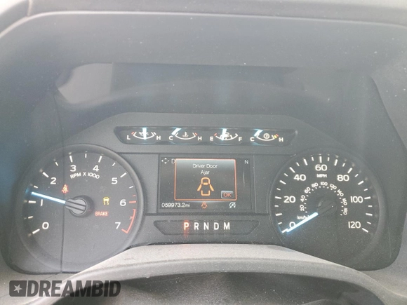 2018 Ford F-150 XL with VIN 1FTMF1E50JKD81901, listed as a Copart auction lot 43974875 with 59,973 mi miles and Salvage Title. Bid and sale history available at carsss.com. Image 9.