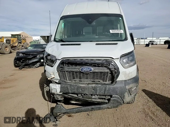 2023 Ford Transit Cargo with VIN 1FTBW2XG9PKB73049, listed as a Copart auction lot 50264605 with 103,021 mi miles and Salvage title. Bid and sale history available at DreamBid. Image 12.