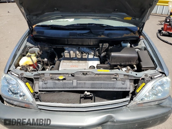 2002 Lexus RX 300 with VIN JTJHF10U220265688, listed as a Copart auction lot 62247264 with 89,459 mi miles and Salvage Title. Bid and sale history available at carsss.com. Image 12.