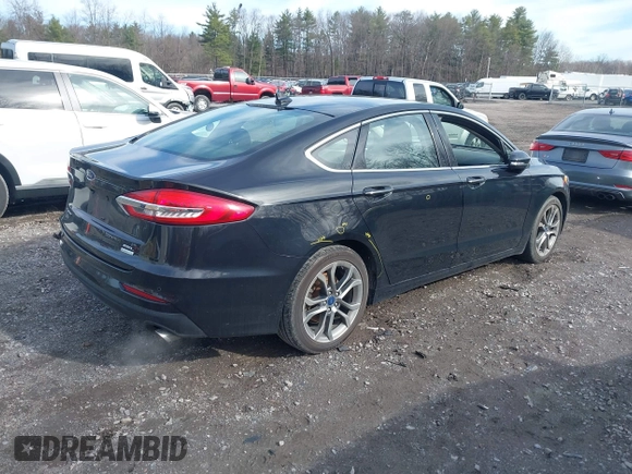2019 Ford Fusion SEL with VIN 3FA6P0CD8KR265181, listed as a IAAI auction lot 41942425 with 66,228 mi miles and . Bid and sale history available at DreamBid. Image 4.