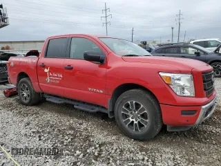 2023 Nissan Titan SV z VIN 1N6AA1EDXPN100457, wystawiony jako Copart lot #81621194 z przebiegiem 21 820 mil mil oraz Szkoda całkowita • Salvage title. Historia ofert i sprzedaży dostępna na DreamBid. Obrazek 4.