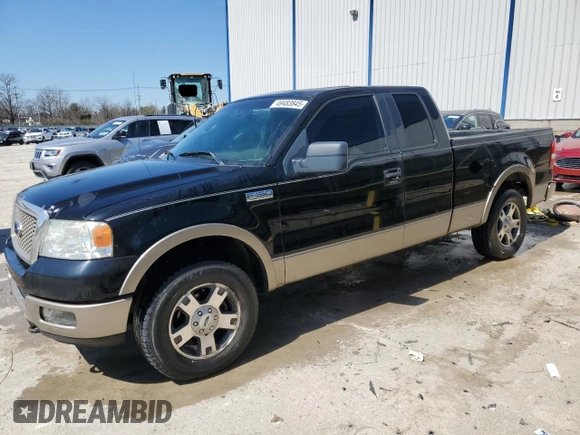 2005 Ford F-150 XLT with VIN 1FTPX14515NB10636, listed as a Copart auction lot 49483845 with 303,561 mi miles and Non Repairable. Bid and sale history available at carsss.com. Image 1.