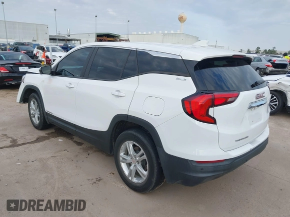 2021 GMC Terrain SLE with VIN 3GKALMEV1ML349365, listed as a IAAI auction lot 41565424 with 23,223 mi miles and . Bid and sale history available at carsss.com. Image 3.