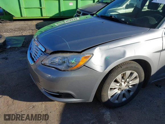 2014 Chrysler 200 LX with VIN 1C3CCBAB7EN209508, listed as a IAAI auction lot 41435883 with 271,090 mi miles. Bid and sale history available at carsss.com. Image 13.