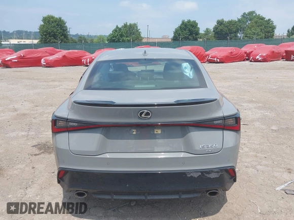 2024 Lexus IS 350 F Sport with VIN JTHGZ1E28R5033508, listed as a IAAI auction lot 42606657 with 15,382 mi miles and . Bid and sale history available at DreamBid. Image 15.