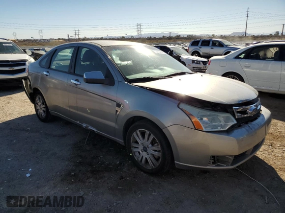 2008 Ford Focus SE with VIN 1FAHP35NX8W262708, listed as a Copart auction lot 46604345 with 314,645 mi miles and Salvage Title. Bid and sale history available at DreamBid. Image 4.