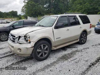 2008 Ford Expedition Eddie Bauer with VIN 1FMFU17598LA30836, listed as a Copart auction lot 58757555 with 215,239 mi miles and Salvage title. Bid and sale history available at DreamBid. Image 1.