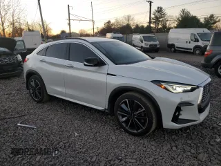 2024 Infiniti QX55 Luxe with VIN 3PCAJ5JR7RF113714, listed as a Copart auction lot 79325634 with 3,147 mi miles and Salvage Title. Bid and sale history available at DreamBid. Image 4.