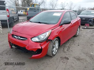 2013 Hyundai Accent GLS with VIN KMHCU4AE7DU461600, listed as a IAAI auction lot 42019159 with 53,452 mi miles. Bid and sale history available at carsss.com. Image 17.
