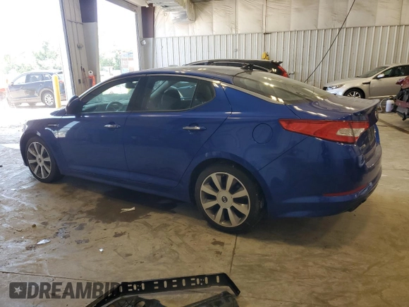 2013 Kia Optima SX with VIN 5XXGR4A62DG207203, listed as a Copart auction lot 64867465 with 111,817 mi miles and Clean title. Bid and sale history available at DreamBid. Image 2.