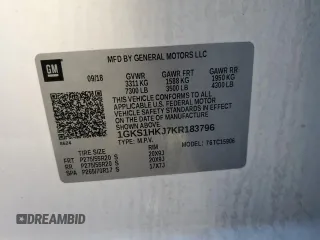 2019 GMC Yukon XL Denali with VIN 1GKS1HKJ7KR183796, listed as a Copart auction lot 45000235 with 83,931 mi miles and Salvage Title. Bid and sale history available at carsss.com. Image 13.