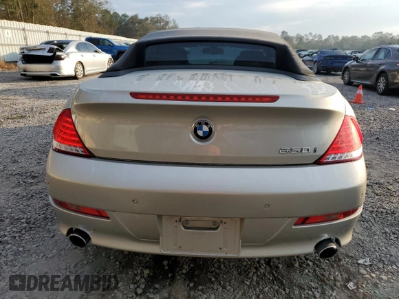 2008 BMW 6 Series 650i with VIN WBAEB53568CX62292, listed as a Copart auction lot 74968684 with 129,548 mi miles and Non Repairable. Bid and sale history available at carsss.com. Image 6.
