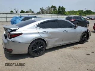 2022 Lexus ES 300h F Sport with VIN 58AGA1C16NU023275, listed as a Copart auction lot 59368385 with 56,719 mi miles and Salvage title. Bid and sale history available at DreamBid. Image 3.
