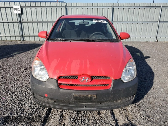 2008 Hyundai Accent Man L with VIN KMHCN35C68U092394, listed as a Copart auction lot 76981624 with 157,154 mi miles and Clean Title. Bid and sale history available at carsss.com. Image 5.