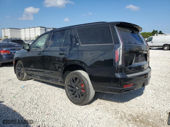 2023 Cadillac Escalade 4WD Sport Platinum with VIN 1GYS4GKL3PR460704, listed as a Copart auction lot 48256255 with 12,922 mi miles and Salvage Title. Bid and sale history available at carsss.com. Image 2.
