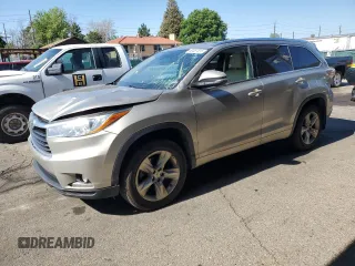 2015 Toyota Highlander Limited with VIN 5TDDKRFH4FS212497, listed as a Copart auction lot 63467635 with 492,359 mi miles and Salvage title. Bid and sale history available at DreamBid. Image 1.