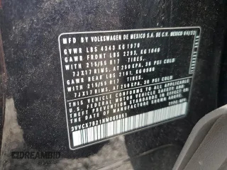 2022 Volkswagen Taos S с VIN 3VVCX7B21NM065851, выставлен на аукционе Copart как лот 54902265 с пробегом 25 187 миль миль и Списание • Salvage title. История ставок и продаж доступна на DreamBid. Изображение 12.