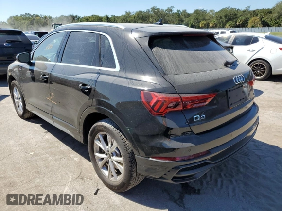 2022 Audi Q3 S line Premium Plus with VIN WA1EECF31N1096176, listed as a Copart auction lot 62105002 with 6,837 mi miles. Bid and sale history available at carsss.com. Image 3.