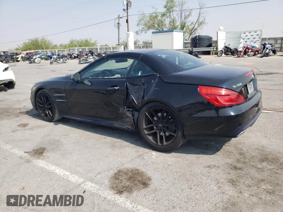2018 Mercedes-Benz SL 550 with VIN WDDJK7DA9JF050023, listed as a Copart auction lot 64726874 with 48,126 mi miles and Salvage title. Bid and sale history available at DreamBid. Image 2.