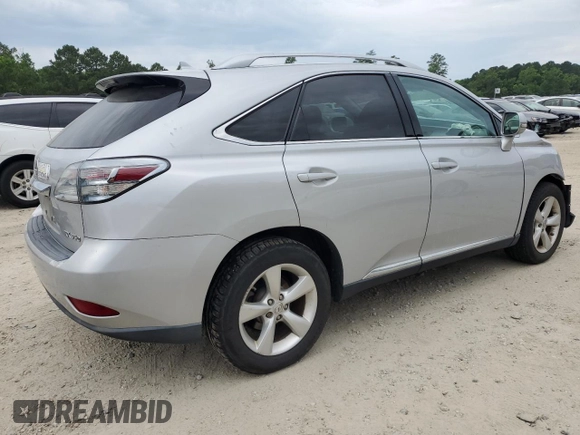 2010 Lexus RX 350 with VIN 2T2BK1BAXAC039499, listed as a Copart auction lot 60823805 with 156,636 mi miles and Salvage title. Bid and sale history available at DreamBid. Image 3.