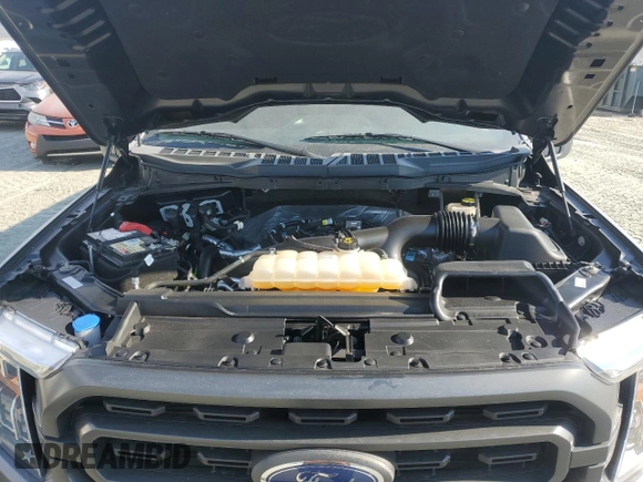 2021 Ford F-150 XL with VIN 1FTEW1EP5MFB61351, listed as a Copart auction lot 47175195 with 64,269 mi miles and Clean Title. Bid and sale history available at carsss.com. Image 12.