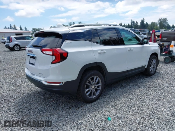 2023 GMC Terrain SLT with VIN 3GKALVEG5PL109294, listed as a IAAI auction lot 42573503 with 56,631 mi miles and . Bid and sale history available at DreamBid. Image 4.