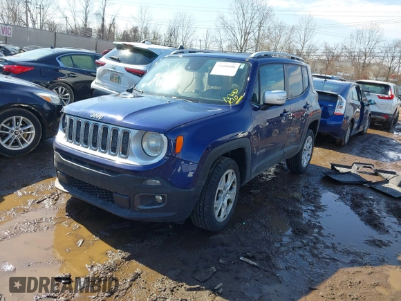 2017 Jeep Renegade Limited z VIN ZACCJBDB4HPE54095, wystawiony jako IAAI lot #41680686 z przebiegiem 110 123 mil mil oraz . Historia ofert i sprzedaży dostępna na DreamBid. Obrazek 18.
