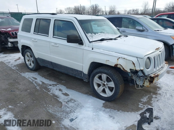 2014 Jeep Patriot Latitude with VIN 1C4NJPFA6ED502457, listed as a IAAI auction lot 41334385 with 160,600 mi miles and . Bid and sale history available at carsss.com. Image 1.