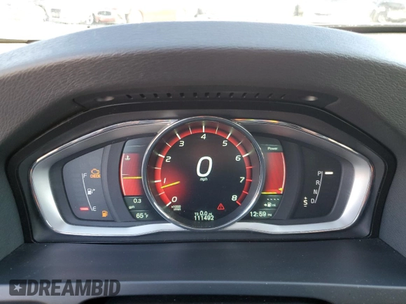 2014 Volvo S60 T5 with VIN YV1612FSXE1290142, listed as a Copart auction lot 85315824 with 111,492 mi miles and Salvage Title. Bid and sale history available at carsss.com. Image 9.