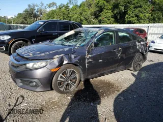 2016 Honda Civic EX-L with VIN 19XFC1F72GE212475, listed as a Copart auction lot 62288415 with 85,304 mi miles and Salvage title. Bid and sale history available at DreamBid. Image 1.