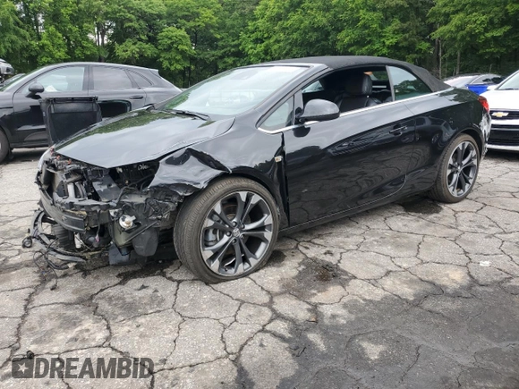 2016 Buick Cascada Premium с VIN W04WT3N58GG103797, выставлен на аукционе Copart как лот 55849665 с пробегом 41 912 миль миль и Списание • Salvage title. История ставок и продаж доступна на DreamBid. Изображение 1.