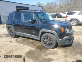 2017 Jeep Renegade Altitude with VIN ZACCJABH3HPE93665, listed as a Copart auction lot 48700355 with 110,218 mi miles and Salvage title. Bid and sale history available at DreamBid. Image 4.