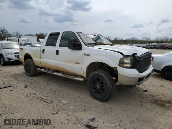 2006 Ford F-250 XL with VIN 1FTSW21PX6EB21225, listed as a Copart auction lot 54649295 with Not Provided miles and Clean Title. Bid and sale history available at DreamBid. Image 4.