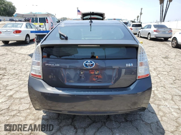 2011 Toyota Prius I with VIN JTDKN3DU0B5305027, listed as a Copart auction lot 52979295 with 104,748 mi miles and Salvage Title. Bid and sale history available at DreamBid. Image 6.