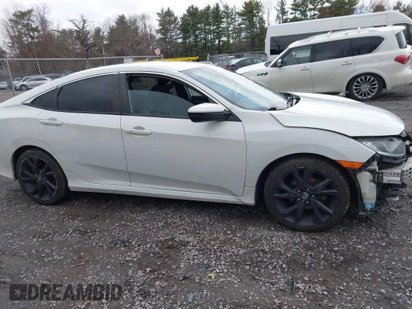 2020 Honda Civic Sedan Sport with VIN 2HGFC2F83LH549560, listed as a IAAI auction lot 41988749 with 72,257 mi miles. Bid and sale history available at carsss.com. Image 13.