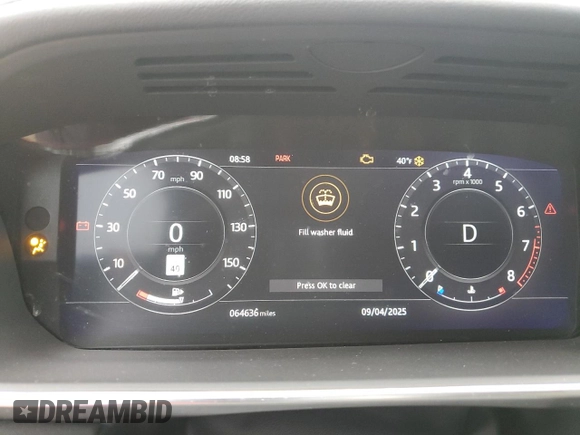 2019 Land Rover Range Rover HSE с VIN SALGS2SV7KA547690, выставлен на аукционе Copart как лот 52259445 с пробегом 64 636 миль миль и Списание • Salvage title. История ставок и продаж доступна на DreamBid. Изображение 9.