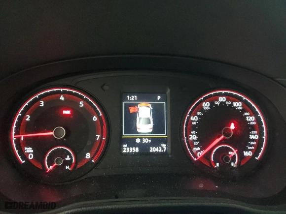 2020 Volkswagen Passat 2.0T S with VIN 1VWAA7A33LC002327, listed as a Copart auction lot 41727725 with 23,358 mi miles and Salvage Title. Bid and sale history available at carsss.com. Image 9.