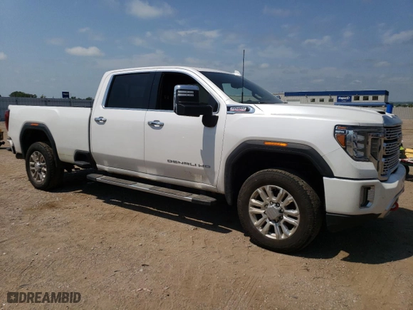 2020 GMC Sierra 3500HD Denali with VIN 1GT49WEY2LF317238, listed as a Copart auction lot 61554414 with 0 mi miles and Salvage Title. Bid and sale history available at carsss.com. Image 4.