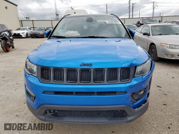 2019 Jeep Compass Latitude with VIN 3C4NJCBB0KT715532, listed as a Copart auction lot 55669805 with 78,036 mi miles and Salvage title. Bid and sale history available at DreamBid. Image 5.